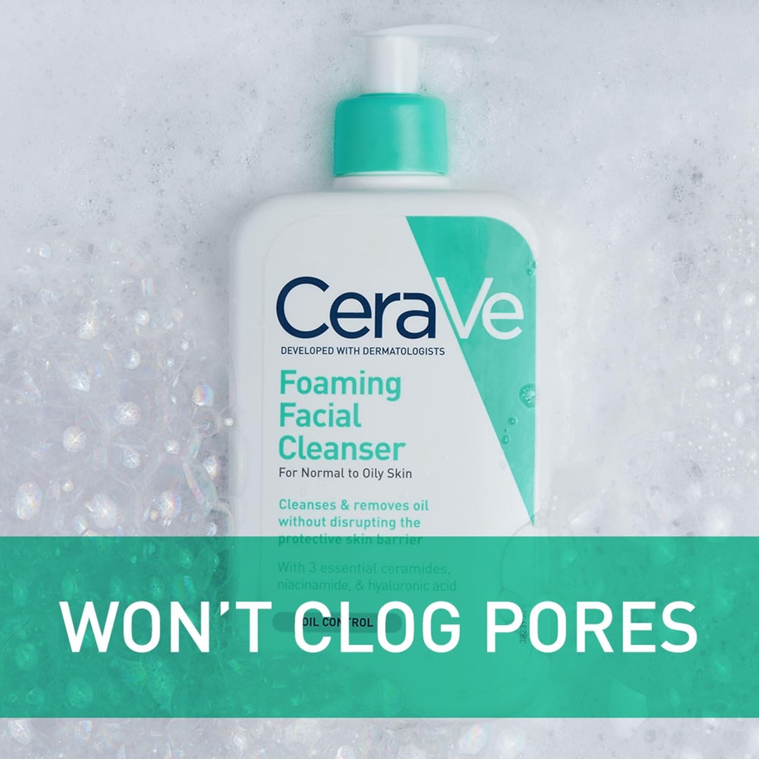 CeraVe Foaming Facial Cleanser (For Normal to Oily Skin)